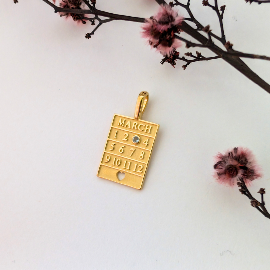 Birthstone Necklace 18k Gold Vermeil | Gemstone