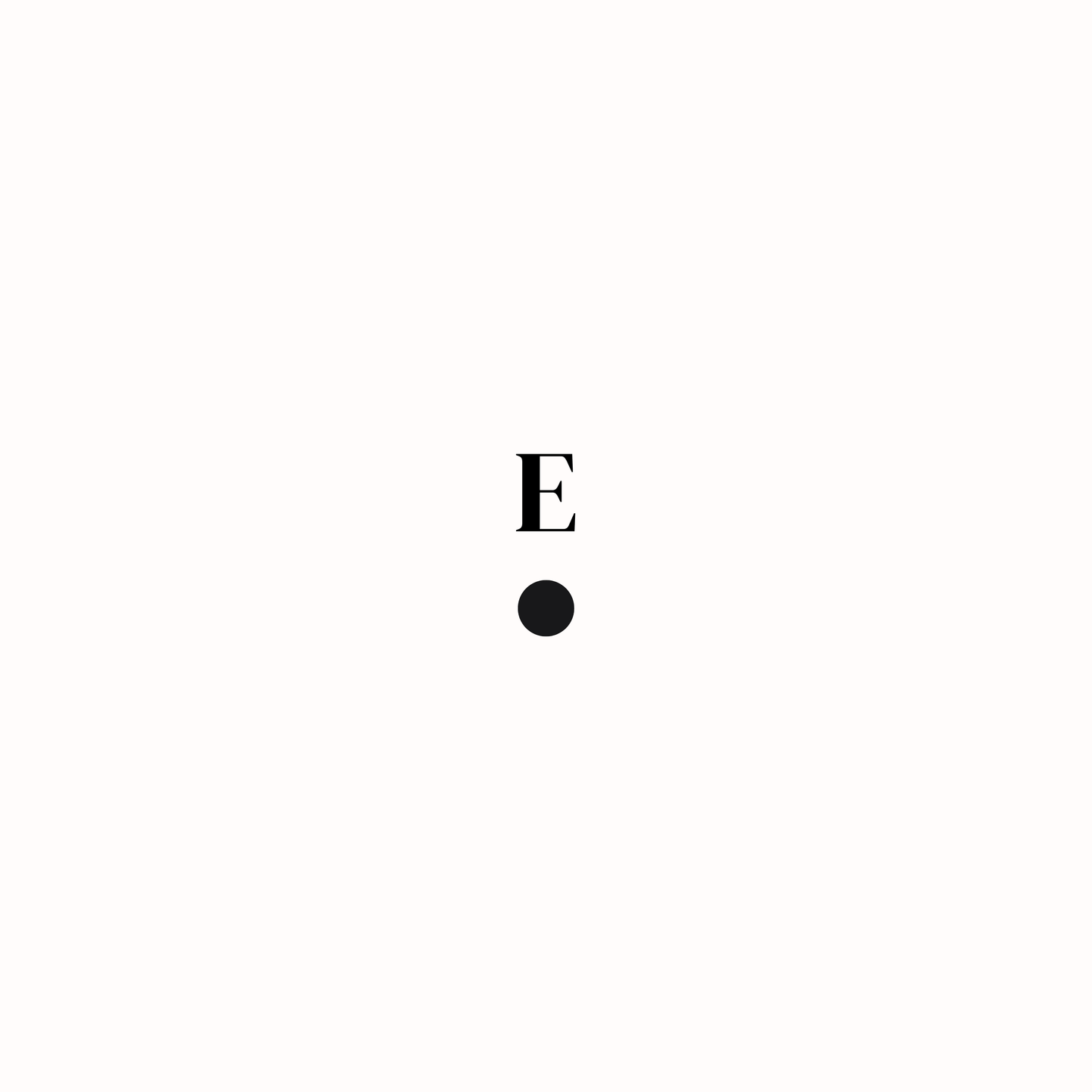 Letter "E" Morse Code Necklace