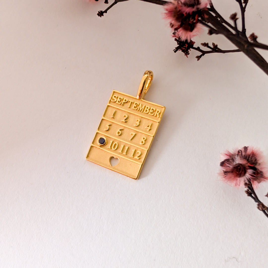 Birthstone Necklace 18k Gold Vermeil | Gemstone