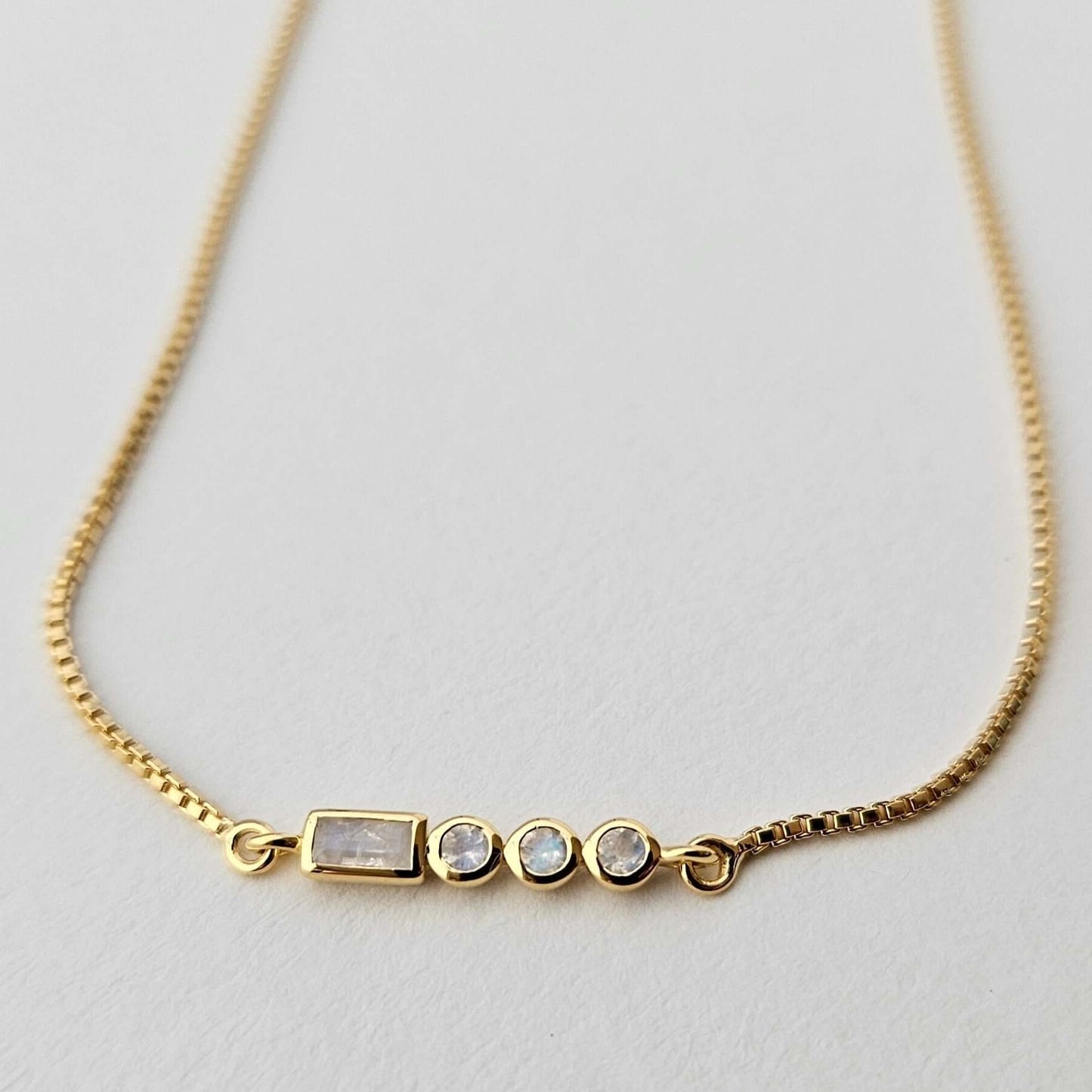 Initial A to Z Morse Code Necklace 18k Gold Vermeil