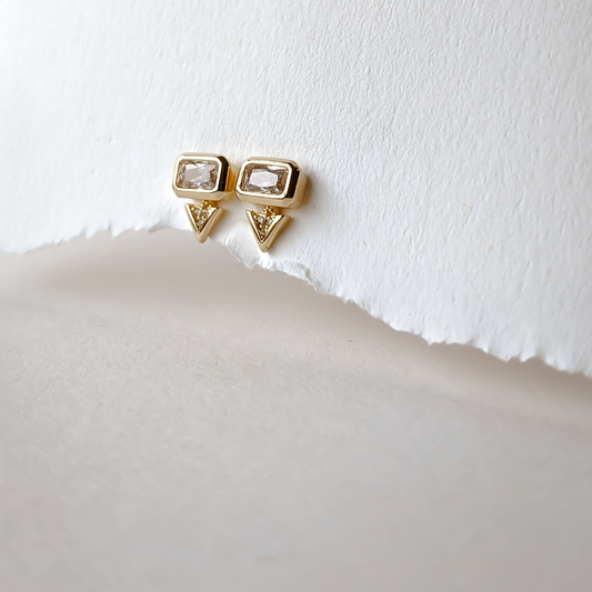 18k Gold Filled Geometrix | Stud Earrings