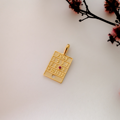 Birthstone Pendant 18k Gold Vermeil