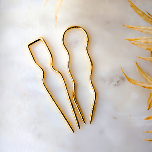 Pinchos SET | Hair pin |  18k Gold Plated