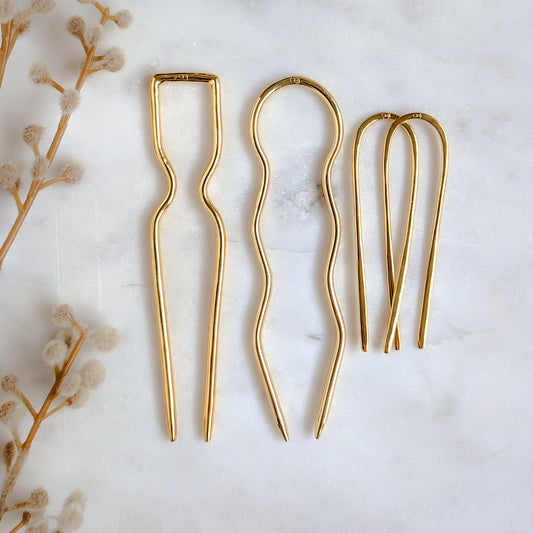 Pincho Bundle B | Hair pin | 18 Gold Plated