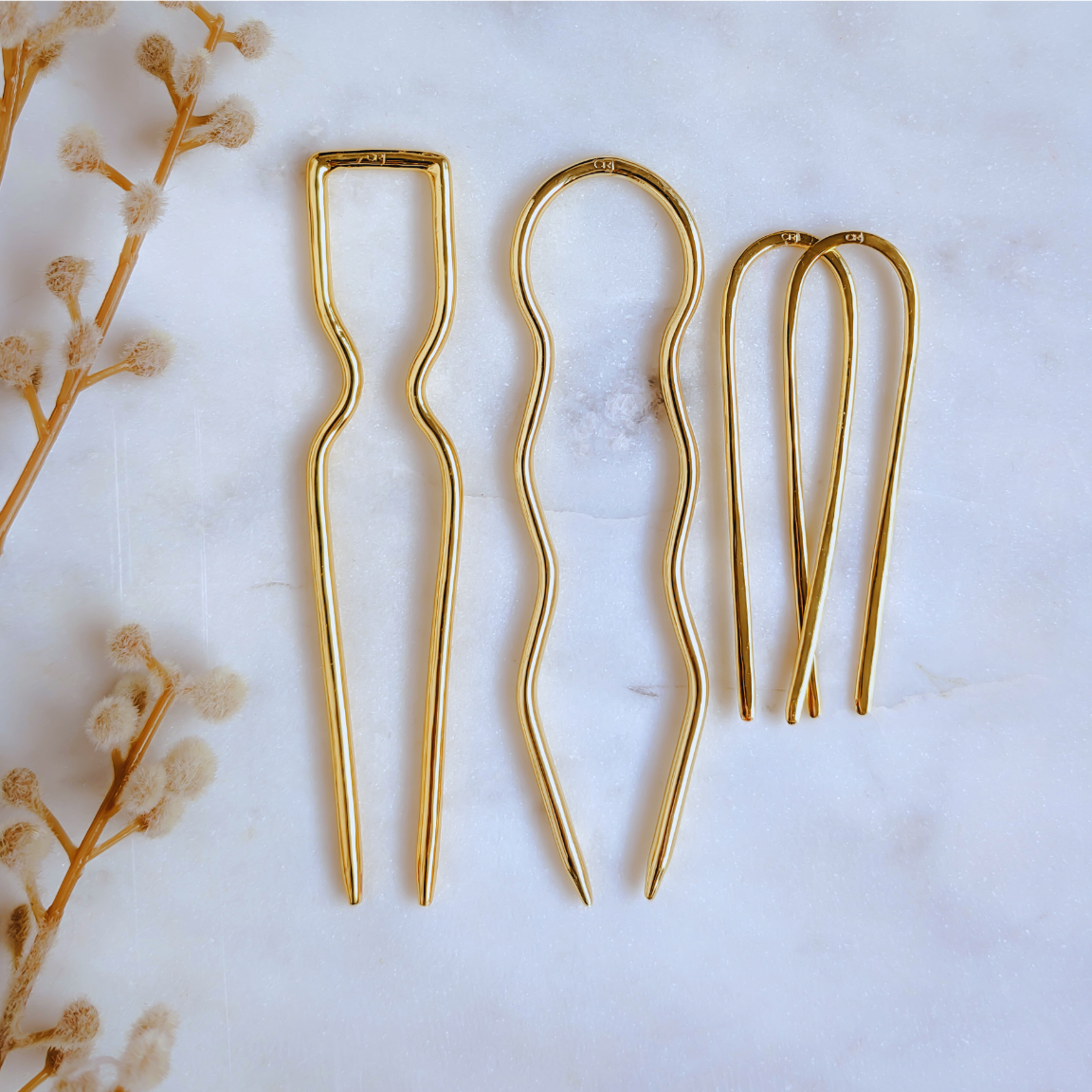 Pincho Bundle B | Hair pin | 18K Gold Plated - Restock: Jan 14th