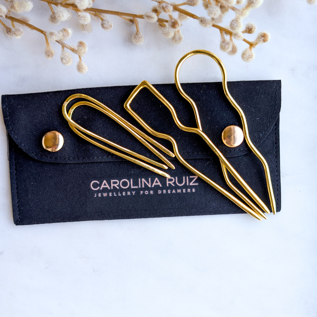 Pincho Bundle B | Hair pin | 18K Gold Plated - Restock: Jan 14th