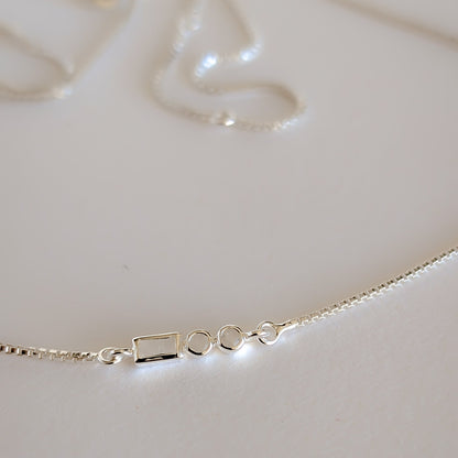 Initial A to Z Morse Code Necklace Sterling Silver