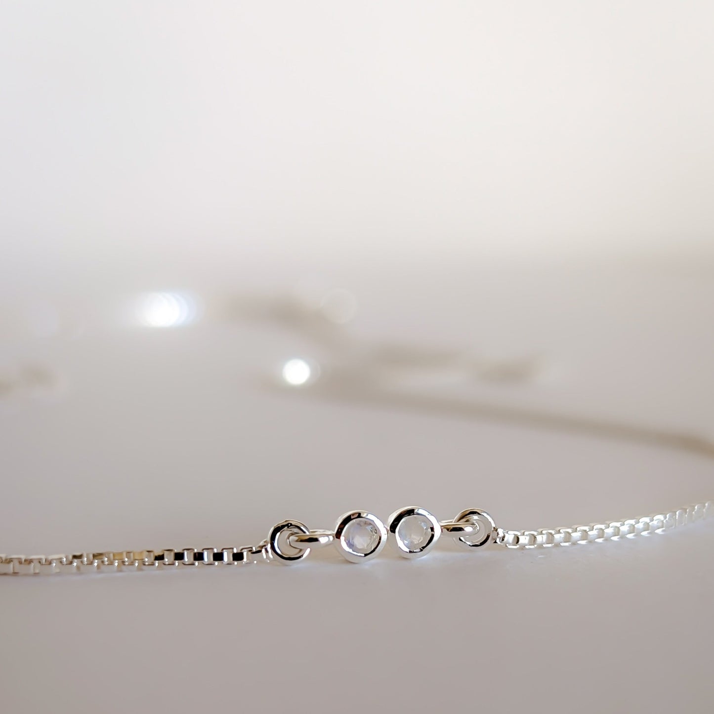 Initial A to Z Morse Code Necklace Sterling Silver