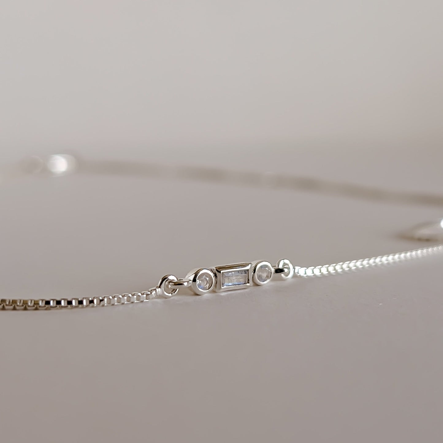 Initial A to Z Morse Code Necklace Sterling Silver