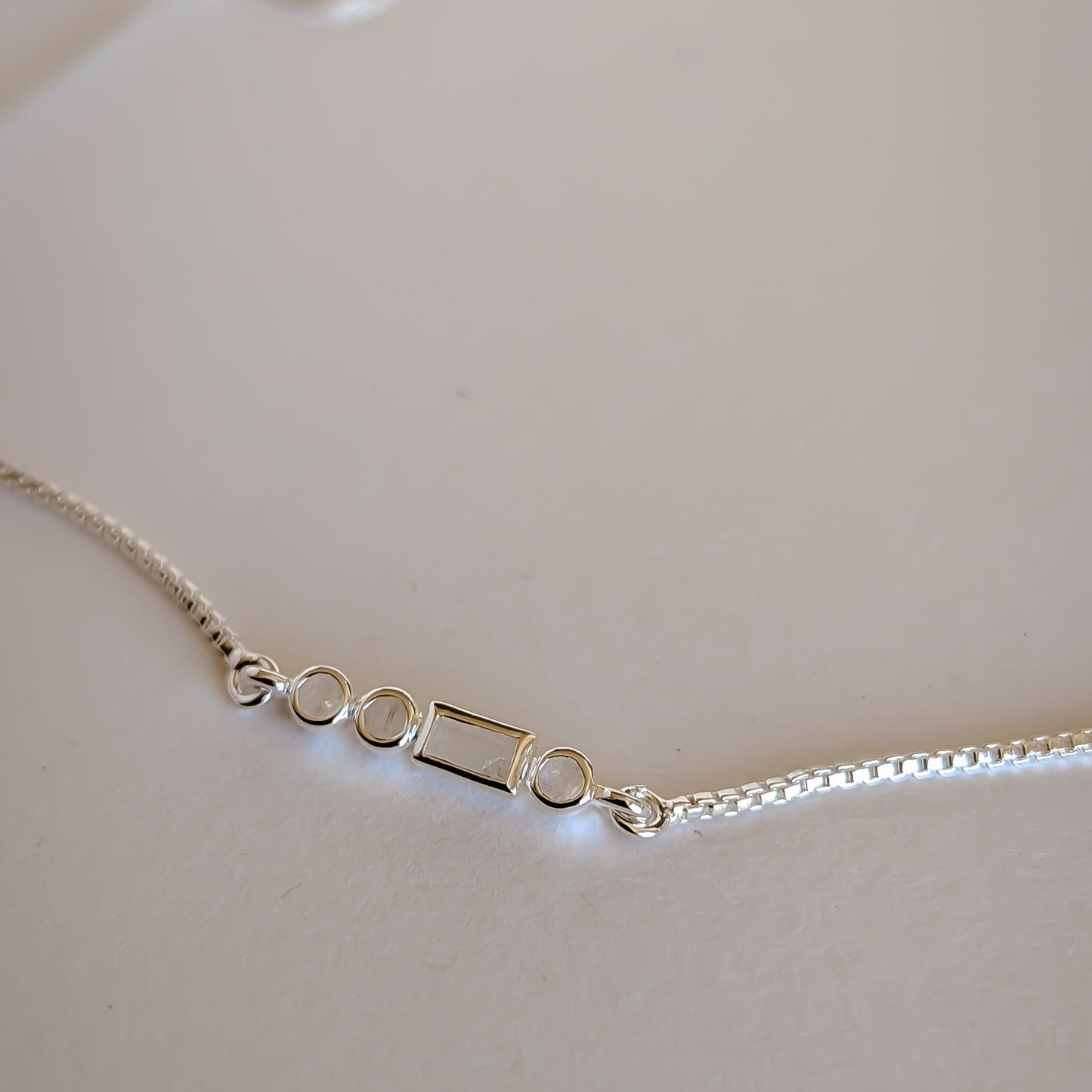 Initial A to Z Morse Code Necklace Sterling Silver