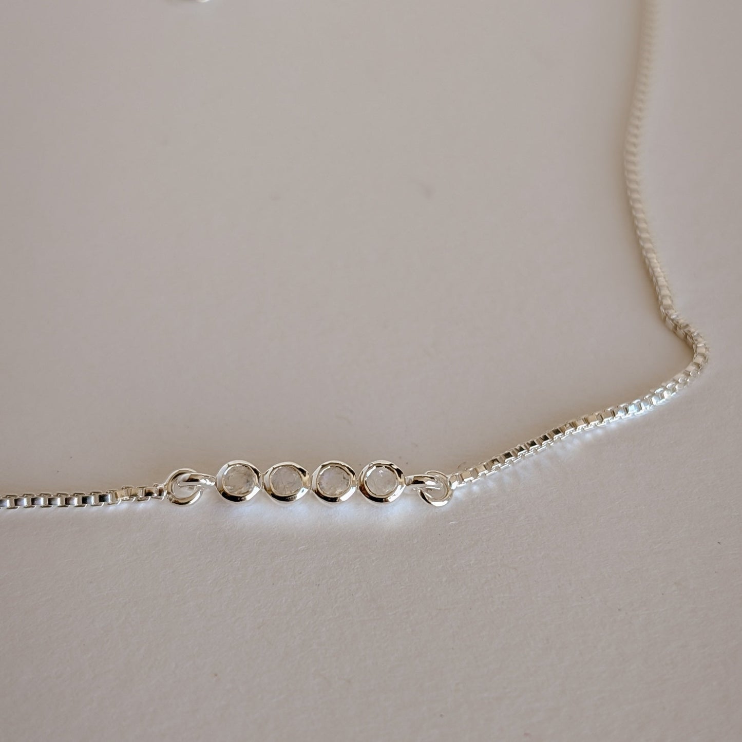 Initial A to Z Morse Code Necklace Sterling Silver