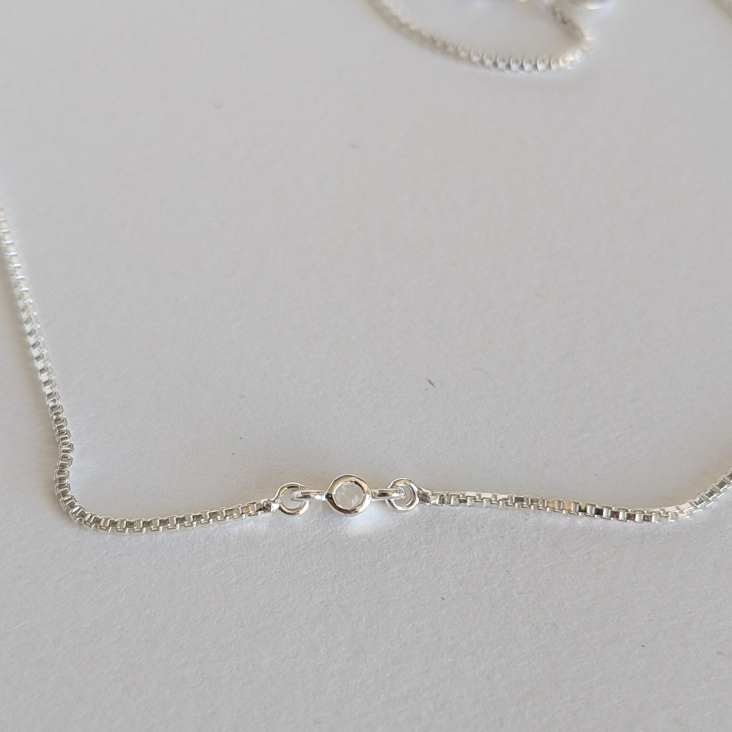 Initial A to Z Morse Code Necklace Sterling Silver