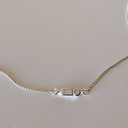 Initial A to Z Morse Code Necklace Sterling Silver