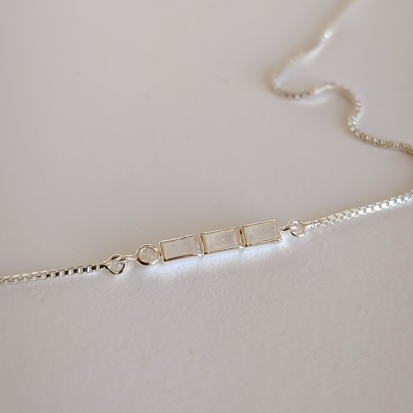 Initial A to Z Morse Code Necklace Sterling Silver